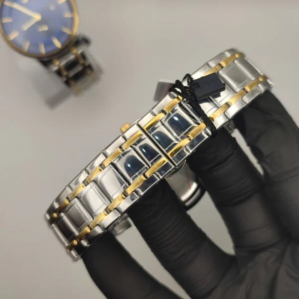Success Way Classic 2-Tone Wrist Watch with Blue Dial
