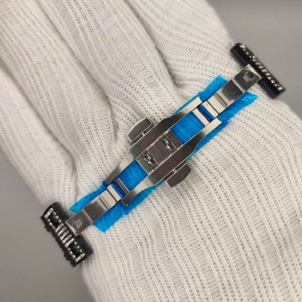 Cartier Artificial Diamond Blue Round-Square Watch