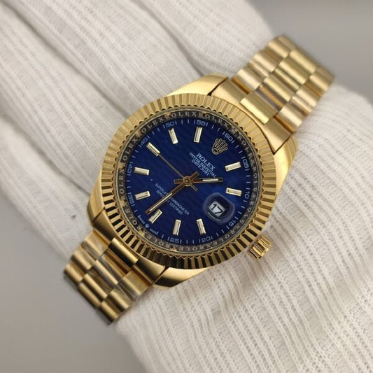 Rolex Blue Dial Watch Design - 1
