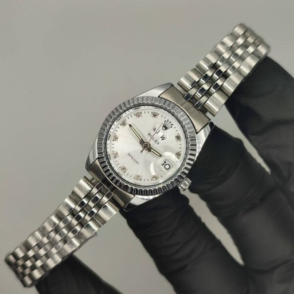 Rolex Day and Date Watch (Silver)