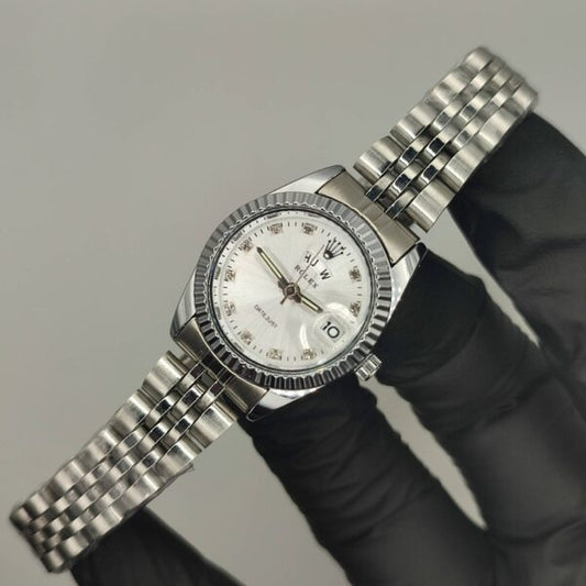 Rolex Day and Date Watch (Silver)
