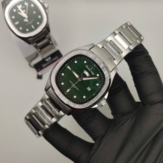 Rolex copy watch black dial men  
Stylish smart watch with leather strap